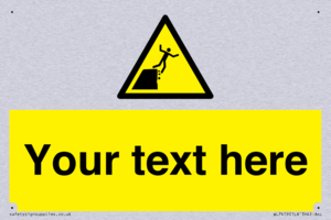 Custom Warning unstable cliff edge